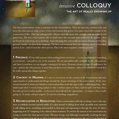 Intuitive Colloquy